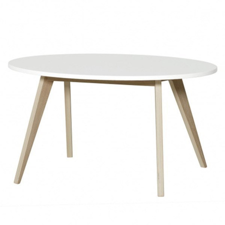 OLIVER FURNITURE Дитячий дерев'яний стіл для пінг-понгу білого/дубового кольору