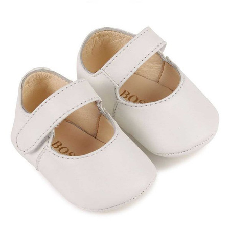 BOSS Kids White ballerina shoes