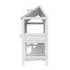 LIFETIME Kidsrooms Łóżko Mid Sleeper 128 cm z Domkiem - Lake House, białe