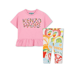KENZO Kids Дитяча футболка та легінси з принтом