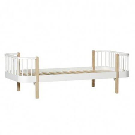  OLIVER FURNITURE Дитяче ліжко Wood Original 90x200 см, білий/дуб