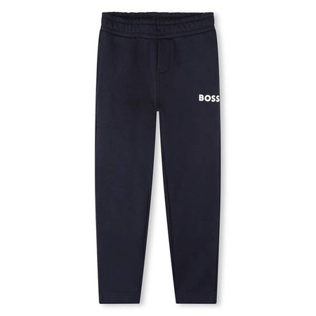 BOSS Kids Boys two-piece logo tracksuit in navy