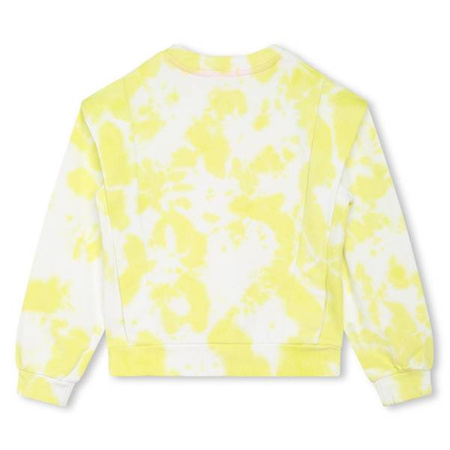 Billieblush Bluza dziewczęca biało-żółta z nadrukiem