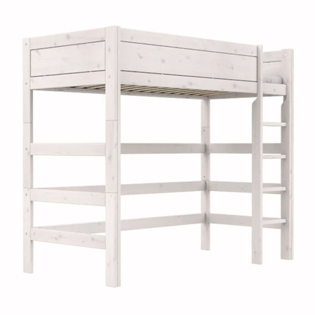LIFETIME Kidsrooms Łóżko High Sleeper 177 cm z drabinką, whitewash
