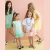 TWINSET Girls mint dress with tulle frill