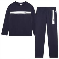 BOSS Kids Boys 2-piece navy pajamas