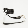 TWINSET Girls ballerina shoes in optical white 