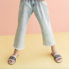 TWINSET Girls sandals pastel pink with black logo application