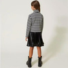 TWINSET Girls striped turtleneck jumper