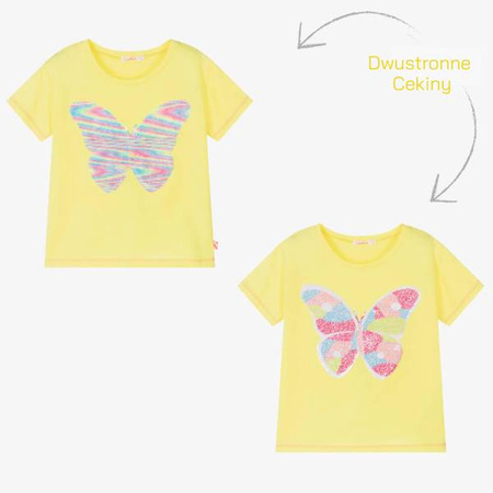 BILLIEBLUSH T-shirt dziewczęcy z krótkim rękawem ze zmieniająca się aplikacją z cekinów