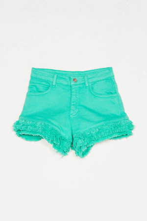 TWINSET Girls woven shorts in turquoise