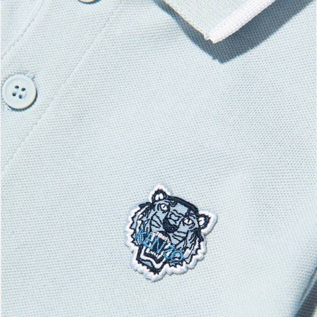 KENZO Kids Polo dziecięce dla chłopca z krótkim rękawem błękitne