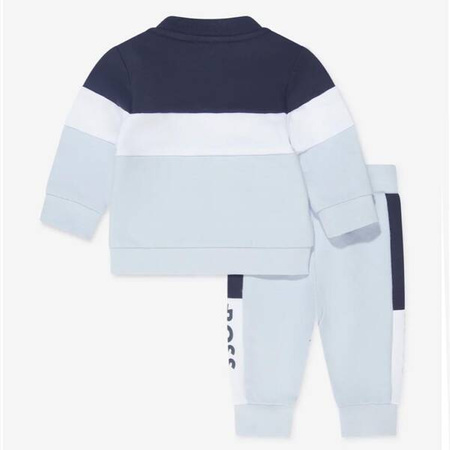 BOSS Kids Boys boys two-piece logo tracksuit in blue