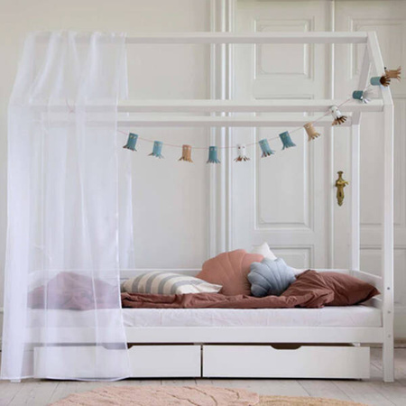 Hoppekids ECO Dream House bed 90x200 cm without stairs, white