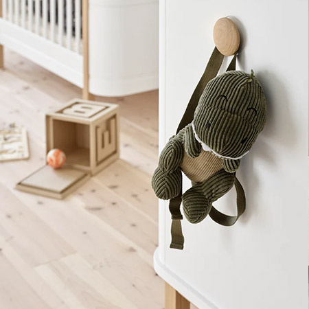 OLIVER FURNITURE WOOD Дитячий комод з трьома шухлядами та пеленальний столик, білий/дуб