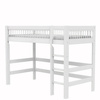 LIFETIME Kidsrooms Łóżko High Sleeper 152 cm z drabinką - Breeze, białe