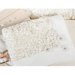 PICCI FLORA Kocyk dziecięcy z kryształkami Swarovski'ego