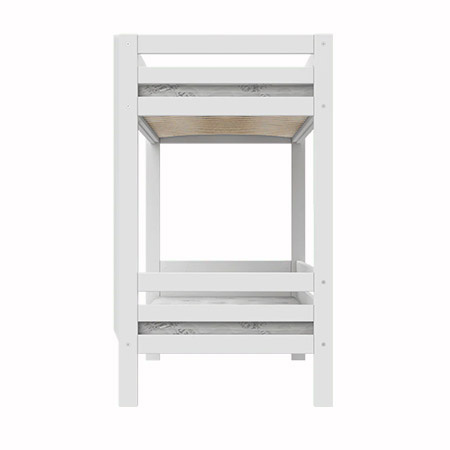 LIFETIME Kidsrooms ELEMENTS Bunk Bed with Ladder 90x200 cm - Breeze, White