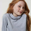 TWINSET Girl's long sleeve t-shirt with necklace print and rhinestones