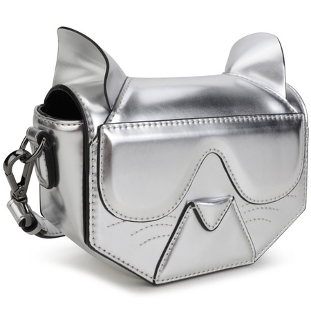 KARL LAGERFELD Kids Girls MINI MI Crossbody bag in silver