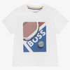 BOSS KIDS Baby boys short sleeve t-shirt white