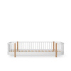  OLIVER FURNITURE Wood Original floor bed, white/oak
