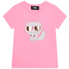 KARL LAGERFELD KIDS Girls White Choupette T-Shirt