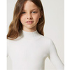 TWINSET Girls ribbed turtleneck jumper