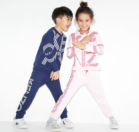 KENZO Kids Top dziewczęcy z logo