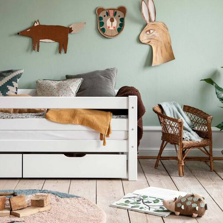 Hoppekids ECO Luxury toddler bed with 3/4 bed rail 70x160 cm