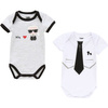KARL LAGERFELD Kids Komplet 2 body dziecięcych dla chłopca