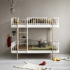  OLIVER FURNITURE Łóżko piętrowe Wood Original Bunk loft biały/buk 90x200 cm