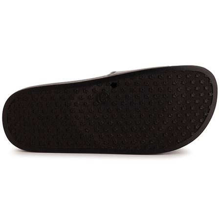 KARL LAGERFELD KIDS Klapki dziecięce basenowe czarne z nadrukiem lKARL