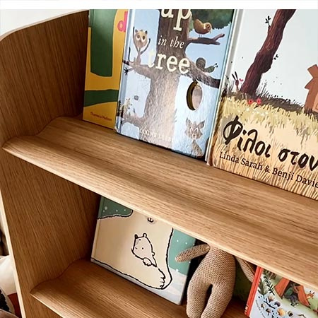 Curve Lab Kids curvy bookcase