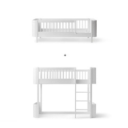 OLIVER FURNITURE Комплект для перетворення міні-ліжка + дитячого ліжка на міні-ліжко + ліжко-горище, білий
