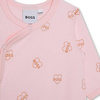 BOSS Kids Baby girls pajama and hat set pale pink