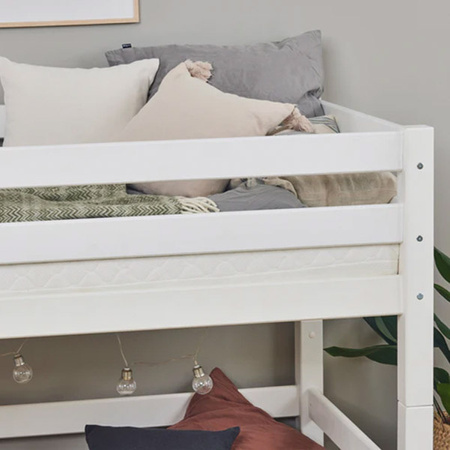 Hoppekids ECO Luxury low bunk bed with straight ladder 90x200cm