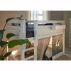 LIFETIME Kidsrooms High Sleeper Bed 152 with Ladder 120x200 cm, white