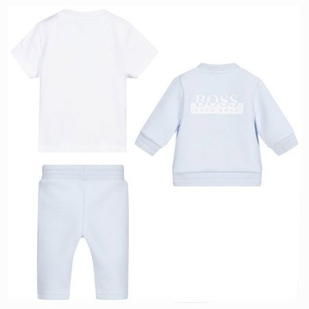BOSS KIDS Boys Blue Cotton Tracksuit