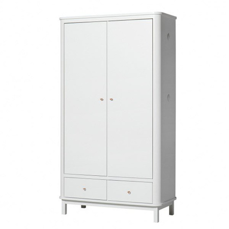 OLIVER FURNITURE Szafa dziecięca dwudrzwiowa WOOD biała