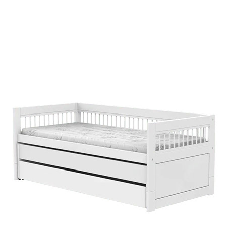 LIFETIME Kidsrooms Cabin Bed incl. Guest Bed and Bed Drawer, white