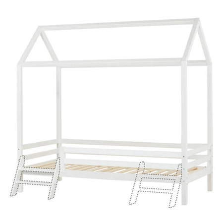Hoppekids ECO Dream House bed 90x200 cm with stairs, white
