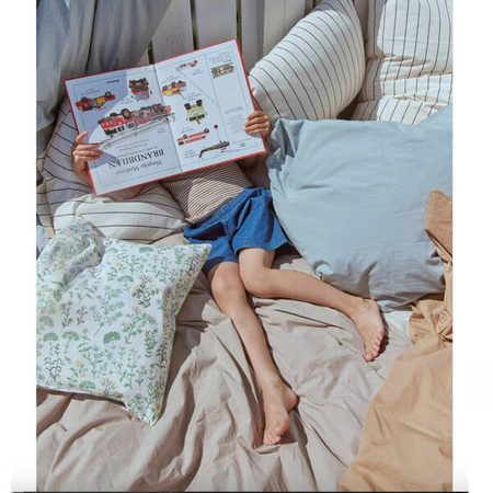 OLIVER FURNITURE FITTED JUNIOR SHEET 68X168 CM, SEA NOTES