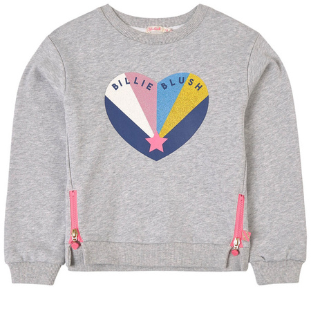 BILLIEBLUSH Girls Grey Sweatshirt With Print
