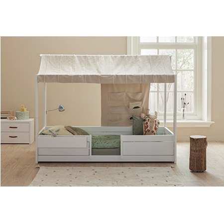 LIFETIME Kidsrooms Łóżko dziecięce z konstrukcją górną Essence, natural