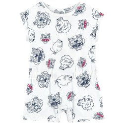 KENZO Kids All-over tiger print shortall