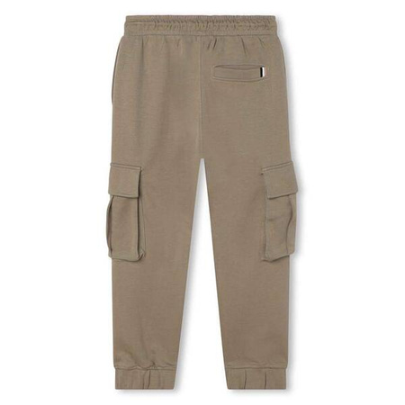 BOSS Kids Boys khaki tracksuit pants with pockets