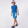 KARL LAGERFELD Boys short sleeve blue t-shirt with logo print