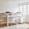 HOPPEKIDS ECO Dream Łóżko dziecięce na niskiej antresoli z biurkiem 90x200 cm