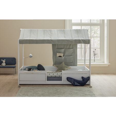 LIFETIME Kidsrooms Kid's 4-in-1 Bed with Top Construction Essence, blue sage